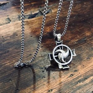 BICO Cross Pendant with Sterling Silver Necklace.
